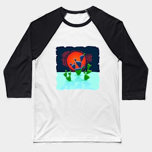 Green space cactus Baseball T-Shirt